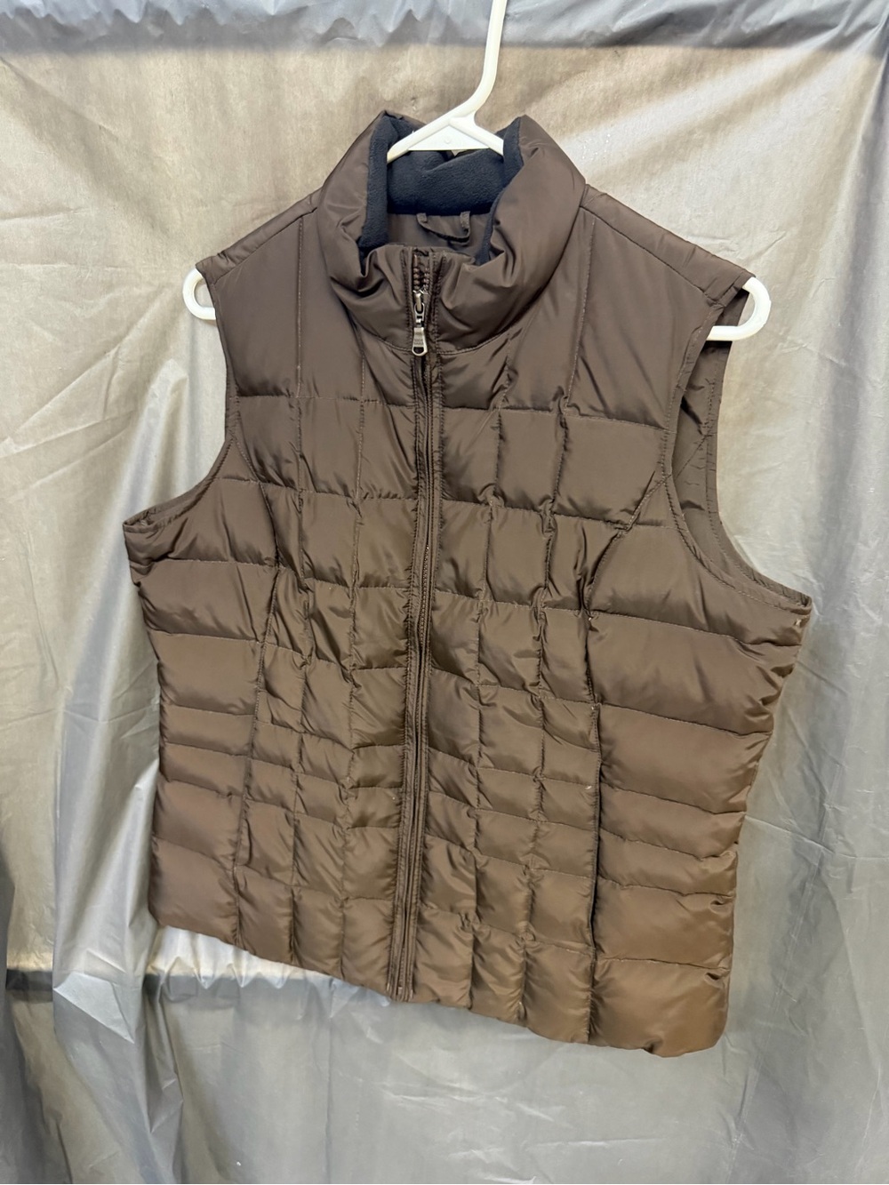 Eddie Bauer Brown Quilted Puffer Vest